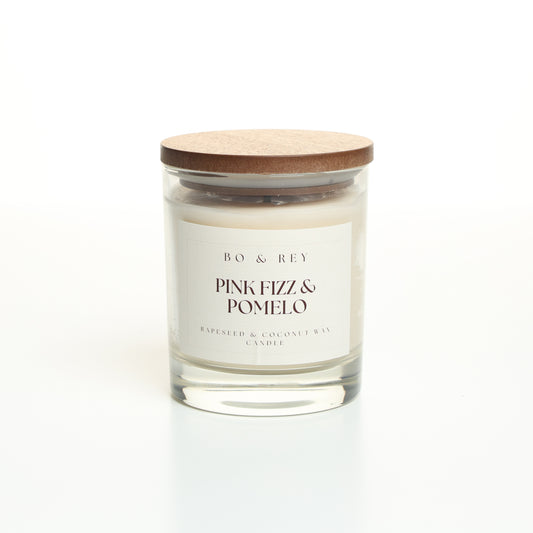 Pink Fizz & Pomelo Natural Wax Candle